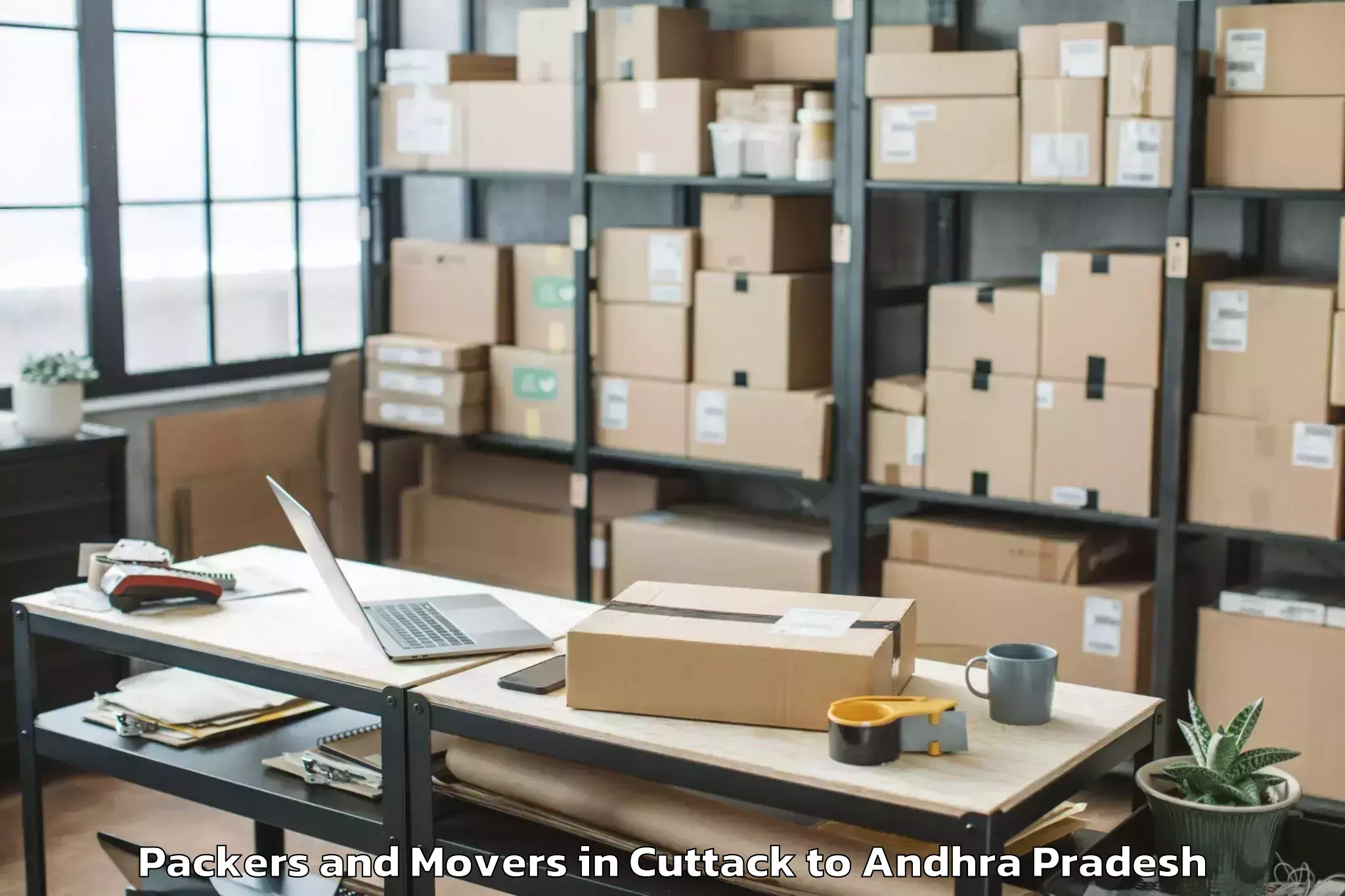 Affordable Cuttack to Yeddana Pudi Packers And Movers